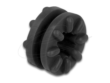 DELOCK Anti vibration grommet black 10 pieces (60191)