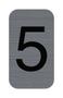 Exaclair Skilt EXACOMPTA 5 selvklebende 2,5x4,4cm