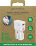 4smarts World Travel Adapter Nomad Pocket 25W, white