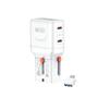 4smarts World Travel Adapter Nomad Pocket GaN 65W, white