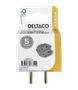 DELTACO Power outlet 2 x Euro socket. White