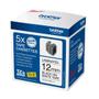 BROTHER Pack de 5 rubans TZe231 12mm Noir sur f