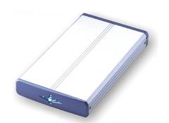 EMAGIC harddiskkabinett 2.5" IDE ,aluminium,USB 2.0/FireWire (4/6-pin)