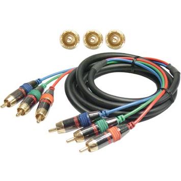 Deltaco Component videokabel,  3xRCA, 10m (MM-70D)