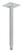 SAFEWARE Teleskopstativ med låsmodul 780-1320mm,  Safeware