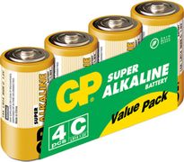 GP Super Alkaline C-batteri, 14A/LR14 4-pakk