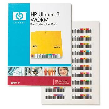 Hewlett Packard Enterprise HPE LTO Ultrium 3 WORM bar code labels 100-pack automation (Q2008A)