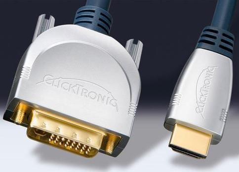 CLICKTRONIC HQ HDMI/DVI kabel, 20 m - HC270-2000 (52583)