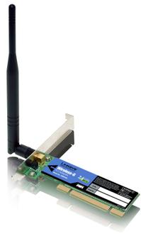 LINKSYS BY CISCO Wireless-G PCI 54 Mbps 802.11g , WPA/AES (WMP54G)