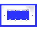 KRAMER FRAME-2G/EUK(W) FRAME FOR WALL PLATE INSERTS - 2 GANG