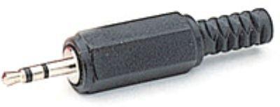 1MAG Jackplugg  Han  2,5mm  Stereo  Sort  Plast (M-1925)