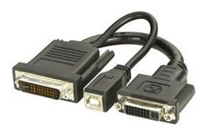 1MAG Adapter  M1 han  -  DVI-D hun + USB-B hun  (Digital) (DVI-8612)