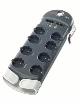 APC Performance Surge Arrest Tele/ Coax/ Network,  m/8 uttak,3 m kabel (PF8VNT3-GR)