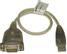 DELTACO Adapter USB ->Seriell,  RS232 DB9 hane, 0,35m