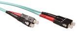 ACT 1 meter LSZH Multimode 50/125 OM3 fiber patch cable duplex with SC connectors (RL3601)