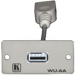 KRAMER Modul 1xUSB A/A Single Hvit (WU-AAW)