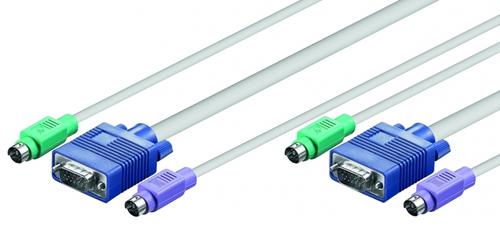 ALINE KVM kabelsæt, SVGA han/han, PS2 han/han, 2 m (68016)