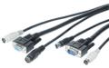 ALINE KVM kabelsæt, SVGA han/hun, PS2 han/hun, 1,8 m