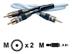 SUPRA 2RCA-3, 5mm BiLine Kabel 2M *