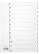 OEM Register A4 PP 1-12 m/ indeksark hvit