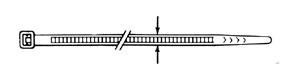 FIXPOINT Kabelbindere,  nylon - natur - 4,8x300 - 100 stk. - 100 stk. (17066)