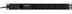 DELTACO 19" PDU C19 to 10 x C13 amperemeter, 2m kabel, 19", 1U, Max 16A/ 4000W