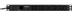 DELTACO 19" PDU C14 to 10 x C13 amperemeter, 2m kabel, 19", 1U, Max 10A/ 2500W