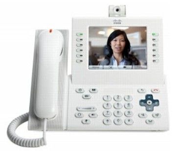 CISCO o Unified IP Phone 9971 Slimline - IP video phone - IEEE 802.11b/ g/ a (Wi-Fi) - SIP - multiline - arctic white (CP-9971-WL-CAM-K9=)