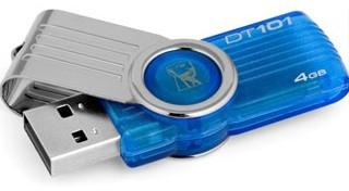 KINGSTON DataTraveler 101 G2 4GB USB Flash Cyan (DT101G2/4GB)