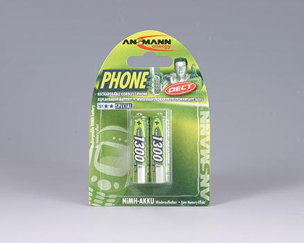ANSMANN 1x2 maxE NiMH rech.bat. Mignon AA 1300 mAh DECT PHONE (5030802)