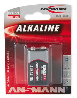 ANSMANN 1 Alkaline 9V block red-line (1515-0000)