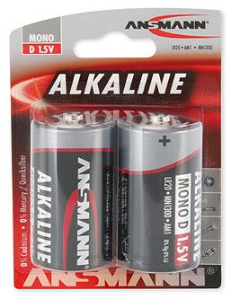 ANSMANN 1x2 Alkaline Mono D LR 20 red-line (1514-0000)