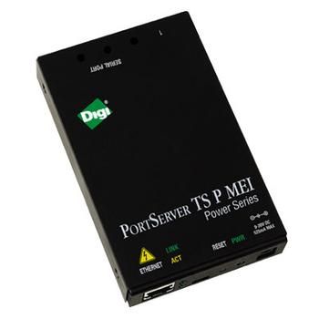 DIGI PortServer TS 4 P MEI, 4 port RS-232/ 422/ 485 Powered Serial to Ethernet Device Server,  9-30VDC includes 12V/.5A power supply (70001993)
