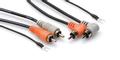 HOSA dual cable ph/ph, Ground Wire 2 m