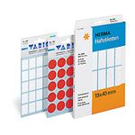 Etiketter HERMA Vario Ø 19 mm rød 100 stk.