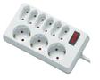 REV Socket line 9-fold 1,4 m w. switch white