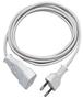 REV Euro Plug Extension Lead 5,0 m white