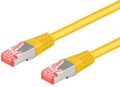 ALINE Patch kabel, S/FTP CAT6, 0,5 m, Gul