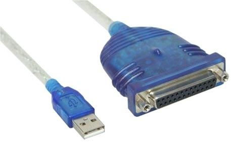 ALINE USB2 til 25 pol SUB-D parallel adapter, 1,8 m (33397I)