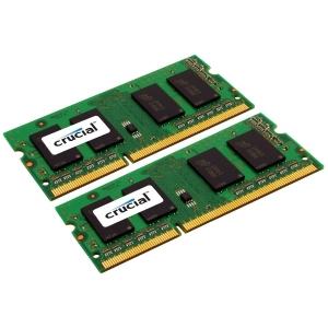 CRUCIAL 8GB KIT 2X4GB PC3-10600 DDR3 204PIN SODIMM UNBUFF CL9 1.35V (CT2KIT51264BF1339)