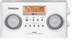 SANGEAN FM/ AM-radio, stereo, 5 snabbval, batteri/ nätdrift, vit