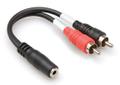 HOSA Y-kabel Stereo minijack/2xphono M