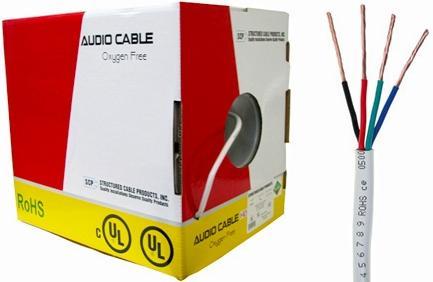 SCP Premier OFC Cable 4C/14 150 m Box150m 4C/14 AWG 2,0 mm² (14/4OFC-WT)