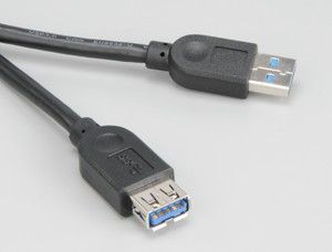 AKASA USB-Förlängningskabel 1.5m USB A USB A Svart (AK-CBUB02-15BK)