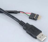 AKASA USB 2.0 USB-kabel 40cm Sort