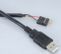 AKASA USB-kabel for at tilslutte interne enheder eksternt, IDC5 4-pin han - USB Typ A han, 0,4m