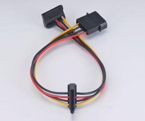 AKASA strömadapter för hårddiskar,  4-pin till 2xSerial ATA s (AK-CBPW01-30)