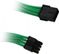 BITFENIX 8-Pin PCIe Verlängerung 45cm - sleeved green/ black