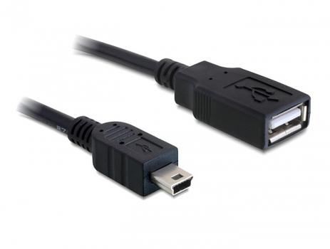 DELOCK USB-Kabel USB2.0 Typ A -> Typ B mini 5pol B (82905)