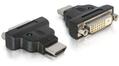 DELOCK Adapter HDMI Stecker > DVI-D Buchse mit LED